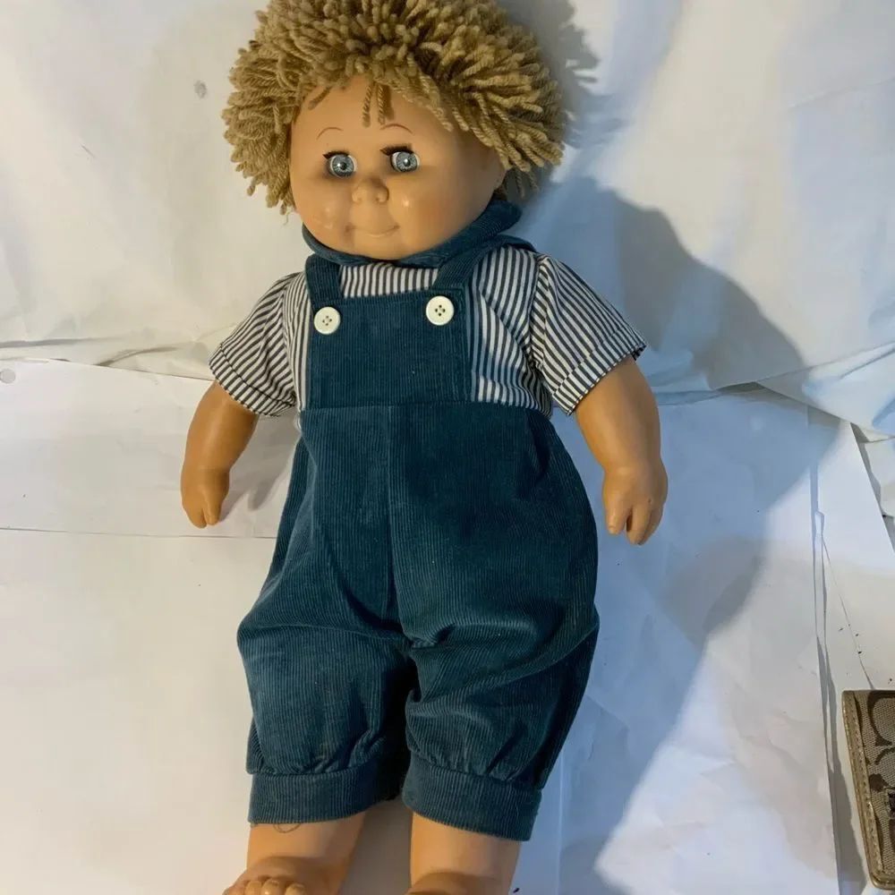 Vintage. 1980’s David Craft doll 20” boy doll. Blue eyes and blonde hair.